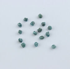 1x Blau Rohdiamant gebohrt Roh Diamant 0.3 mm Loch ca. 0,25 karat / 2,5 bis 3 mm