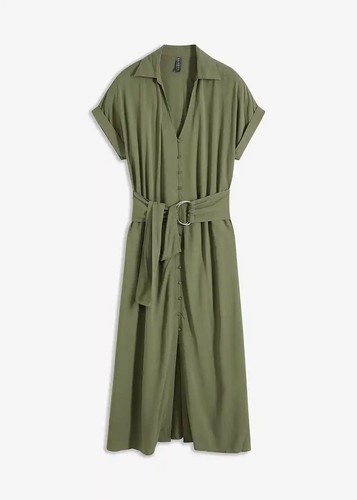 Hemdblusenkleid mit gürtel - mit,