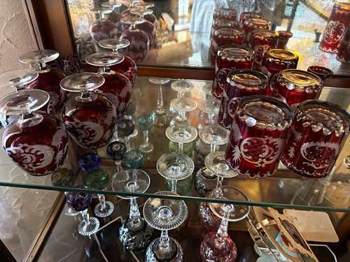 Böhmisches rubin glas - böhmisches,