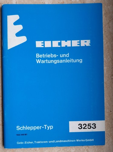 Bedienungsanleitung eicher - bedienungsanleitung,