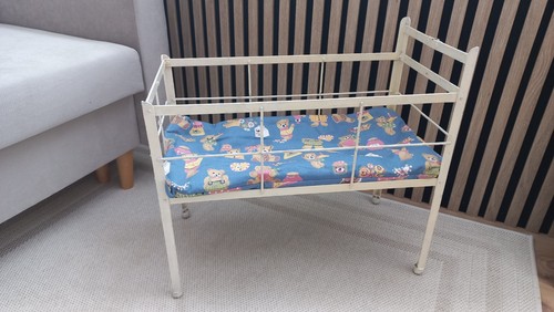 Puppenbett metall um 1900 - puppenbett,