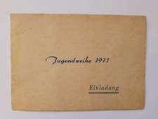 Ddr einladung jugendweihe - ddr,