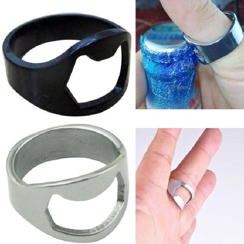 Edelstahl ring flaschenöffner - edelstahl,