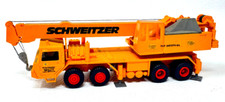 Preiser 1104 Schweitzer Autokran Teleskopkran KRUPP gebauter Bausatz H0 HO 1:87
