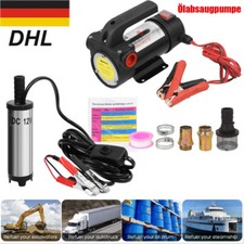 Elektrische Notpumpe Absaugpumpe Umfüllpumpe Öl Benzin Pump Wasserpumpe DE