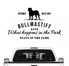 Bullmastiff Aufkleber Vintage