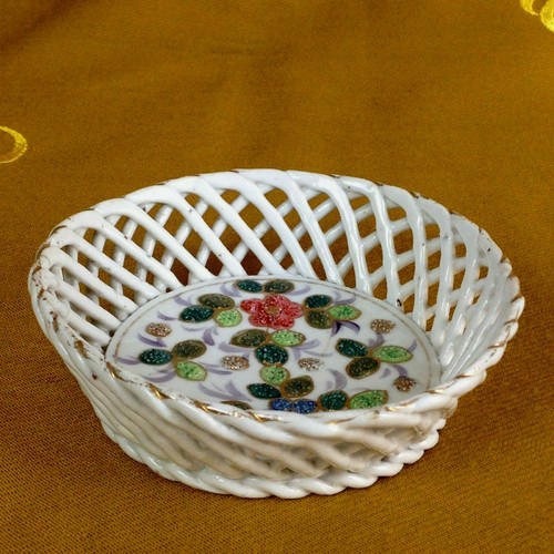 Antikes biedermeier körbchen - biedermeier,