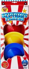 Spinnteller Zirkusspaß 3 Teller & Stöcke Balance Spielzeug Magic Clown 17 cm