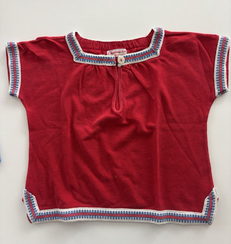 Altes hemdchen rot mit litze - altes,