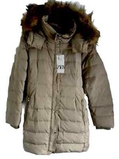 ZARA Steppmantel   Pelz Rand