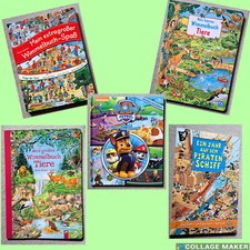 Auswahl XXL Wimmel-Suchbücher: Piratenschiff, Paw Patrol, Tiere, Zoo,Menschen...