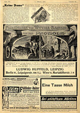 Phonola Leipzig Wagner-Brassin Pelzmode Max Erler Caw Füllfeder Nürnberg v.1903