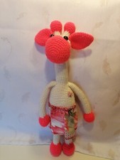Lustige strick giraffe mit - giraffe,