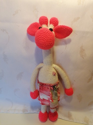 Lustige strick giraffe mit - strick,