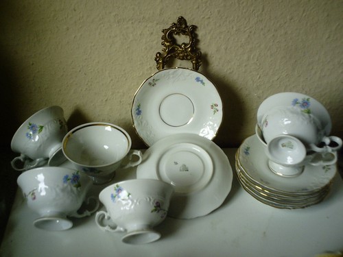 Eine walbrzych kaffeetasse - eine,