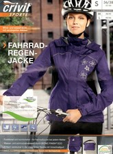Damen Fahrradjacke lila S M