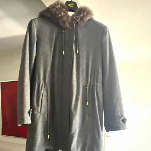 Windsor damen mantel grau lang - grau,