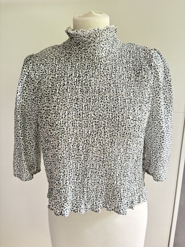 Bluse l blau weiß - l,