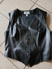 Pinya Anzugweste Im Lederstyle Schwarz Größe 38, Neu Top Zustand