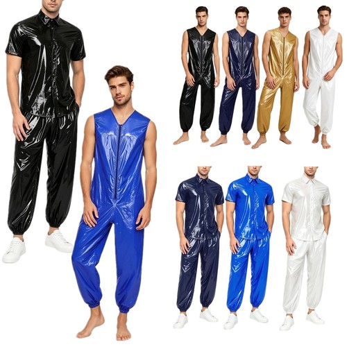 Herren wetlook bodysuit - wetlook,