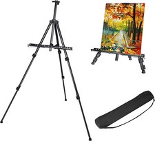 Staffelei  Atelierstaffelei Standstaffelei Dreifuss Klappbar Alu Tasche 160 cm