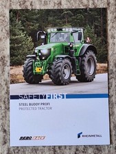 John Deere Safety First   Prospekt Traktor Schlepper in Englisch