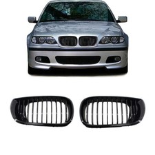 Kühlergrill Grill Nieren Für BMW 3ER E46 Limo Touring 01-05 Einzelsteg Glänzend