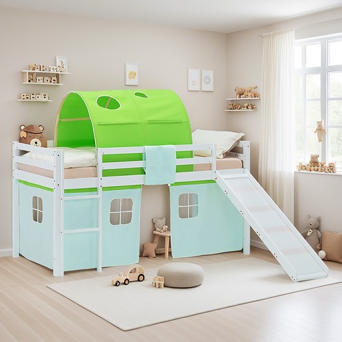 Hochbett 90x200 kinderbett - 90x200, mit