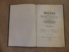 Chopin, Walzer für das Pianoforte, ca.1890-1900, Klaviernoten, gebraucht