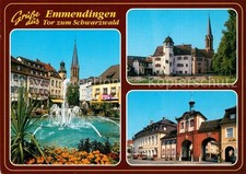 Emmendingen Marktplatz Brunnen Innenstadt Torbogen Schloss Tor zu Schwarzwald un