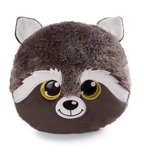 Plüschkissen waschbär - plüschkissen,