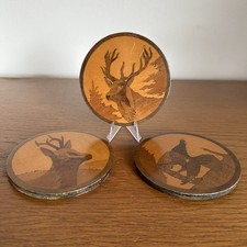 3 Kleine Alte Holz Bilder