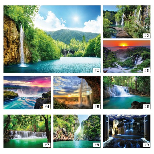 Wasserfall tapete vlies - wasserfall, 3d