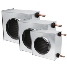 Warmwasser Heizregister Rohrheizung Wärmetauscher NW 100 bis 500 mm