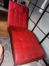 Leder Ottomane (Rot)