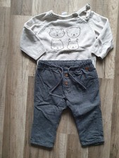 H&M Babyset mit Pullover und Hose, Größe 74, gebraucht