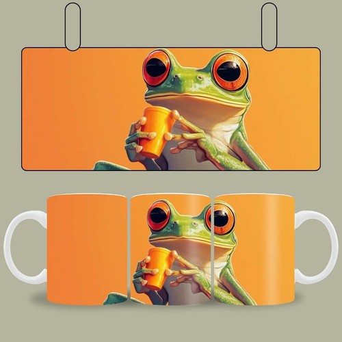 Kaffeetasse lustiger frosch - kaffeetasse,