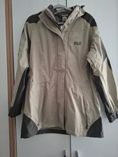 Jacke Jack Wolfskin Damen XL beige braun Texapore Taile verstellbar