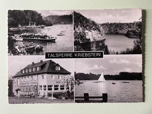 Talsperre kriebstein 1968 - ak,