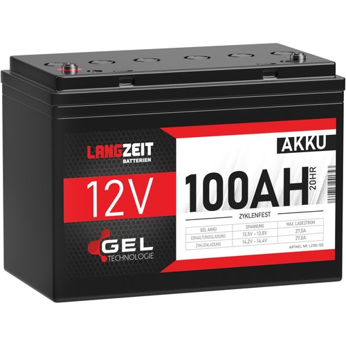 Gel akku 12v 100ah - gel,