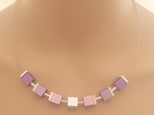 Halsreif collier kette cube - kette,