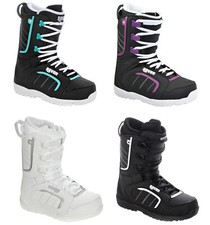 Damen Snowboard Boots Raven Target Black / Pearl White / Diva - Neu!