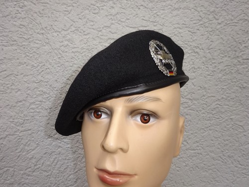 Bundeswehr barett schwarz - bundeswehr, mit
