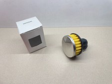 Sportluftfilter Gelb abgewinkelt 90Grad  28mm / 35mm Roller Mofa Moped (94-75)