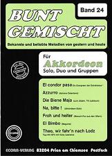 Akkordeon Noten : Bunt