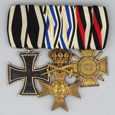 WW1: Große Ordensspange mit 3