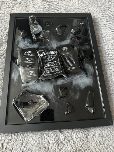 Broken bottle art glas - bottle,