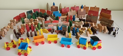 Ddr spielzeug holz - ddr, häuser