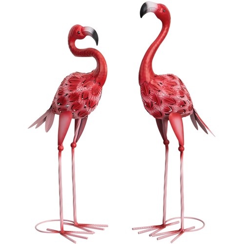 Flamingo gartenfiguren metall - gartenfiguren,