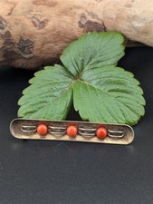 Brosche Silber 835 vergoldet